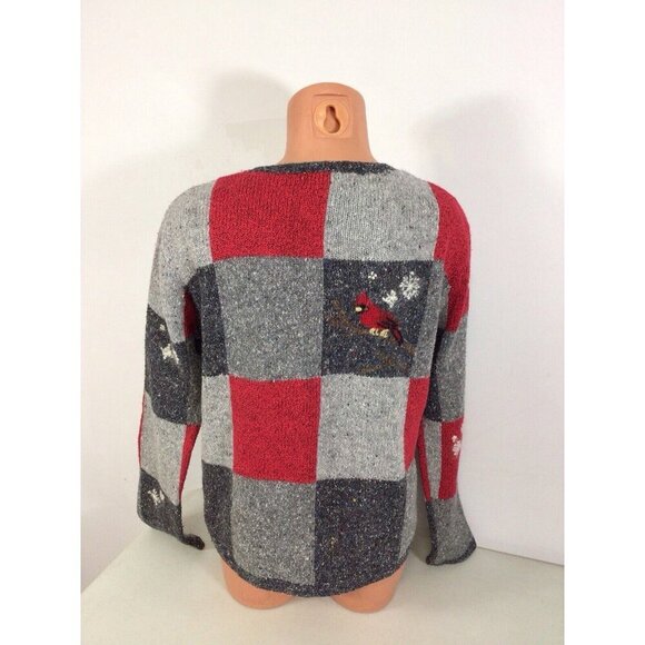 Northern Isles Cardigan Sweater Bird Lovers Womens Medium - Picture 5 of 8